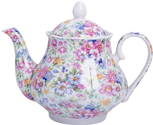 European Style Ceramic Teapot Coffee Pot Water Pot Porcelain Vintage Gift Tea Pot (Forget Me Nots) #TOP2