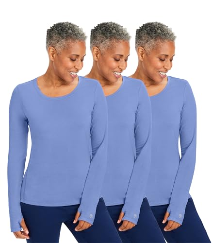 Healing Hands Mackenzie Women's Underscrub, Long Sleeve Tee with Thumbholes, Modern Fit Undershirt- 5051