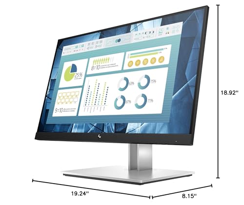 Image of HP E22 G4 21.5 inch Full HD LCD Monitor - 16:9-22 inch Class - in-Plane Switching (IPS) Technology - 1920 x 1080-250 Nit - 5 ms - HDMI - VGA - DisplayPort - USB Hub