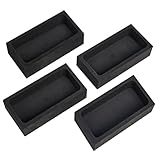 Nelyrho 4 Pieces 1kg Graphite Ingot Molds for Casting Gold Silver Aluminum Copper Brass, Metal Melting Refining Tools (4.01 x 2.01 x 1.01 Inch)