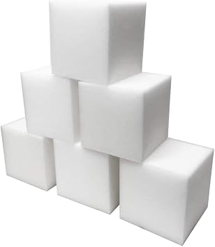 Foamma White Foam Pit Cubes/Blocks 9 x 9 x 9 1000 Pack for Gymnastics, Freerunning and Parkour Courses, Skateboard Parks, BMX, Trampoline Arenas