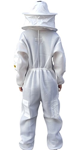 OZ ARMOUR Beekeeping Suit Ventilated Air Mesh with Fencing & Round Brim Hat (Medium)