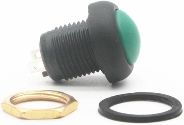 Esplosu view of the Toowei A4126 Series push button switch showing the button, mounting nut, and waterproof washer