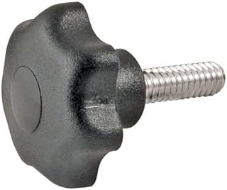 Kipp KPB-1096 Studded Thermoplastic Seven-Lobe Knob 25mm Diameter, M6x1.00 thds.