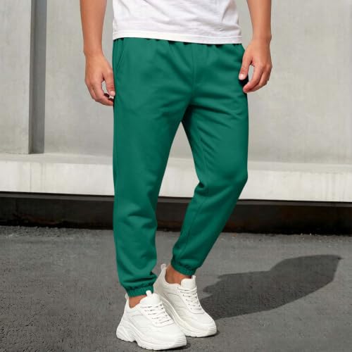 Boys Jogger Pants Casual Solid Tapered Elastic Waist Athletic Sweatpants - image 3
