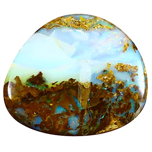 Opale boulder naturelle de Koroit 4.61 ct, une gemme australienne rare pour haute joaillerie