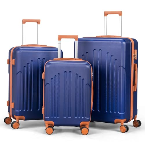 【Lucchetto a combinazione integrato per maggiore sicurezza】Ogni valigia del set valigie 3 pezzi è dotata di un pratico lucchetto a combinazione a 3 cifre. Protegge il vostro bagaglio in modo affidabile da accessi non autorizzati e riduce al minimo i danni durante i controlli di sicurezza – perfetto per un set valigie che soddisfa i più alti standard di sicurezza.