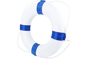 Lifeguard Rescue Tube: 20” Life Ring for Emergencies