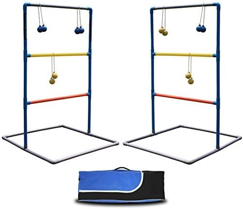MAGGIFT Ladder Toss Game Set for Indoor or Outdoor with 6 Bolas, Carrying Case