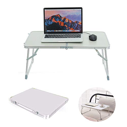 Table de lit portable pour ordinateur portable - Support pliable réglable intérieur extérieur