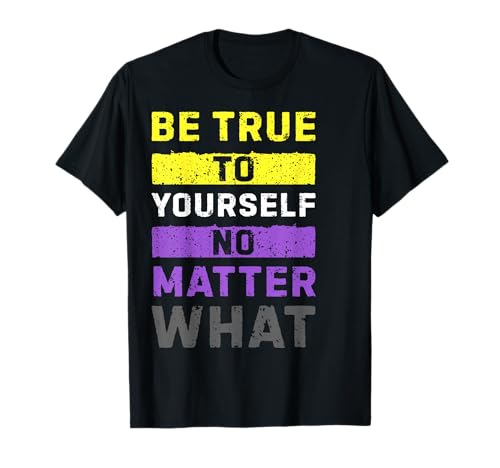 Nonbinary Pride Colori Orgoglio Enby Non Binary LGBTQ Maglietta