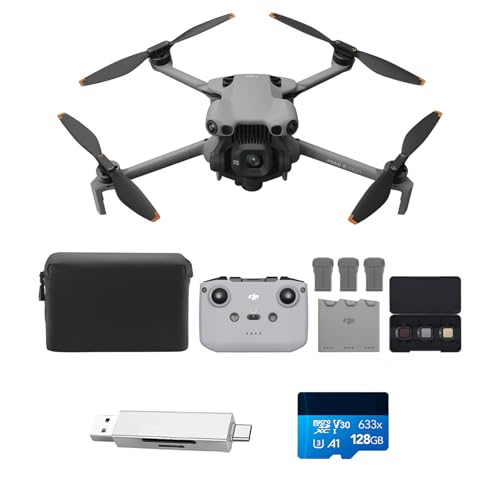 DJI Mini 5 Pro Fly More Combo mit DJI RC-N3, 4K Drohne mit Kamera, 1-Zoll CMOS, Omnidirektionaler Hinderniserkennung, ActiveTrack 360°, 225°-Gimbal-Rotation, 3 Akkus, C0 (Kartenleser + Speicherkarte)