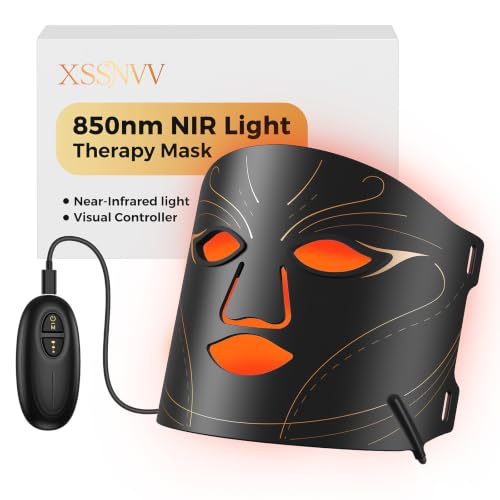 XSSNVV Red Light Therapy Mask for Face 850nm NIR and Blue LED - image 1