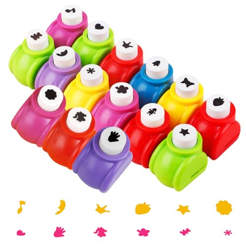Zyiphor Set di 15 Perforatrice Decorativa, Mini Perforatrici Decorative per
