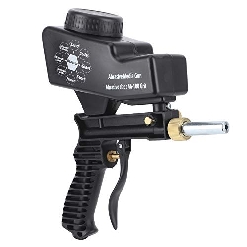 Fockety Pistola Sabbiatrice, Pistola Sabbiatrice Multimediale da 150 PSI per Compressore d'Aria, Strumento Pneumatico, Antiruggine, Pistola Sabbiatrice per Metallo, Legno, Incisione su