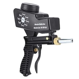 Fockety Pistola de Chorro de Arena, 150 PSI Multi Media Blaster para Compresor de Aire Herramienta NeumÃ¡tica Removedor de Ã³xido de Pintura, Pistola de Chorro de Arena para Metal, Madera,