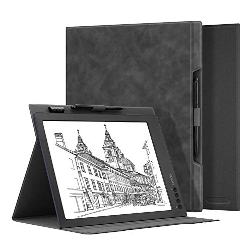 OLAIKE Custodia Pieghevole Skin Touch Feeling per Vassoio BOOX Max2 PRO 13.3', Supporto Pieghevole in Pelle Premium con portapenne e Funzione Auto Sleep/Wake per Tablet BOOX Max2 PRO 13.3
