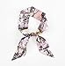 JERLA 100% Mulberry silk Scarf Head Hair Ribbon Handbag Handle wrap Tie Bundle Neckerchief Scarf for women