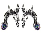 3D Dragon with Wings Puncture Ear Stud Womens Mens Unisex Earring One Pair