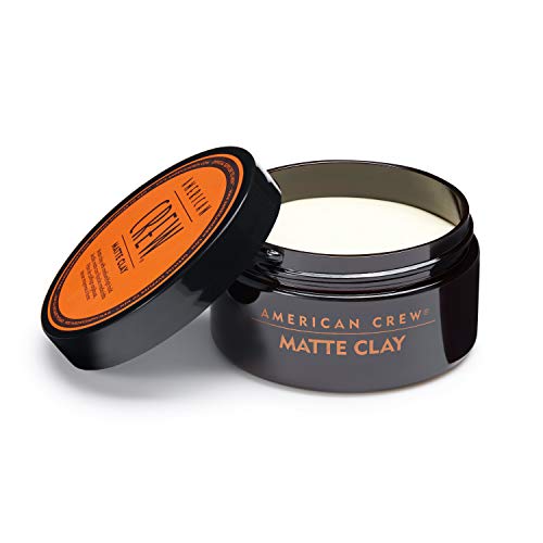 Men's Hair Matte Clay by American Crew, Like Hair Gel with Medium/High Hold, 3 Oz