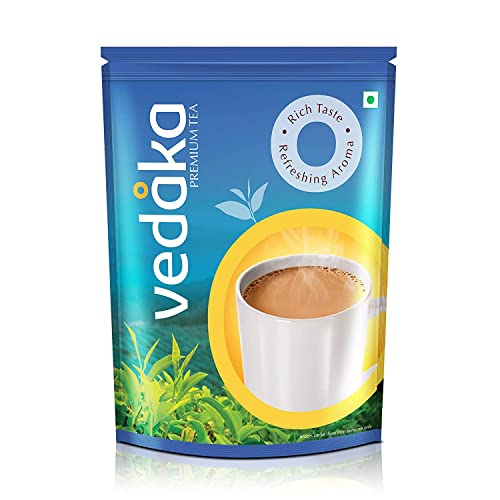 Image of Amazon Brand Vedaka Premium Tea, 1 Kg & Amazon Brand - Vedaka Fox Nuts (Phool Makhana), 200 g