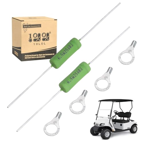 10L0L Golf Cart Solenoid Resistor Assembly for 1989-up EZGO Electric, 2 PCS