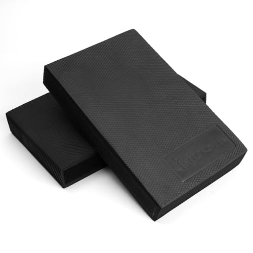 StrongTek 2-in-1 Non-Slip Balance Pad - High-Density Foam Cushion, Supportive Exercise Mat & Knee Pad for Core Training, Yoga, Pilates, Physical Therapy, Stability Training, Stretching, and Rehab