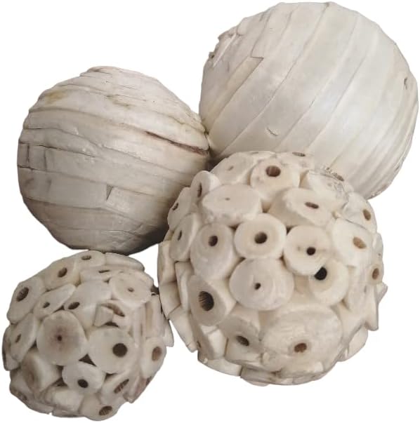 Floralcraft 15 Assorted Decoration Accent Balls in Bag Potpourri in Grey & White