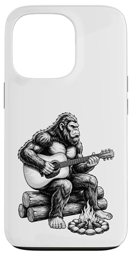 Campfire Big foot Playing Guitar Funny Sasquatch �X�}�z�P�[�X iPhone 13 Pro �p