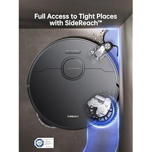 DREAME X40 Ultra Robot Vacuum with Detachable & Liftable Mop, Self-Emptying Robot Vacuum and Mop Combo with Side Brush, 12,000 Pa Suction, 158°F Self-Cleaning and Self-Drying Mop, Auto Water Filling DREAME X40 Ultra Robot Vacuum with Detachable Liftable Mop Self Emptying Robot Vacuum and Mop Combo with Side Brush 12000 Pa Suction 158F Self Cleaning and Self Drying Mop Auto Water Filling