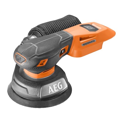 AEG - Ponceuse excentrique diamètre 125 mm 18V SUBCOMPACT BRUSHLESS, 7000 à 11000 osc/min, diamètre d'oscillation 2,4 mm, sans batt. ni chargeur, en carton.