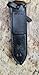 WW1 WW2 Trench Brass 1918 Knife Leather Sheath (Black, Straight Up Down)