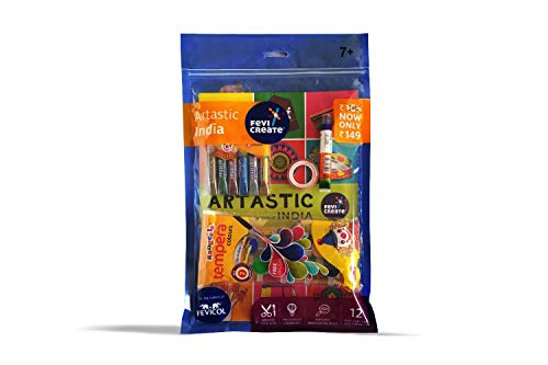 Pidilite Fevicreate Indian Artastic kit, Art & Craft Kit, Paper craft DIY Artist Kit for Kids and Adults - Return Gift 7… - Image 4