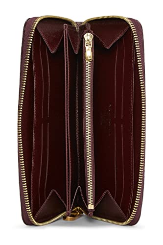 Pre-Loved Damier Paillettes Zippy Continental, Red4