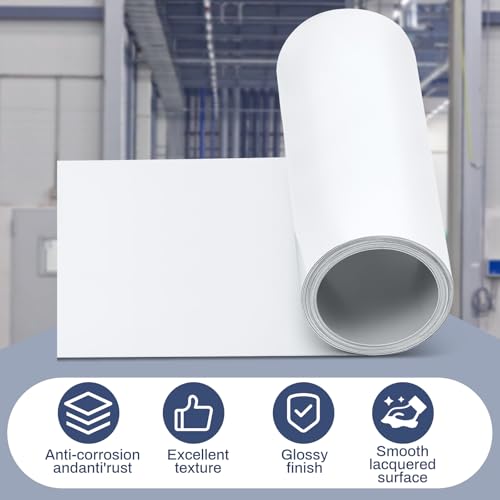 Image of Yaocom White Aluminum Flashing Roll, 12 inch x 50ft