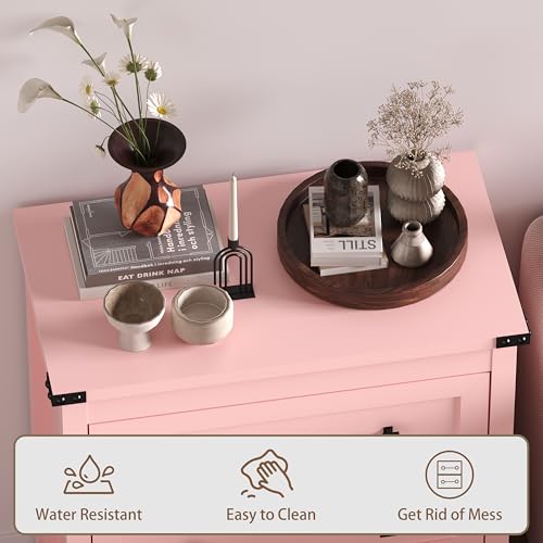 Image of BORNOON 3-Drawer Dresser, Small Wooden Chest of Drawers with Metal Knobs, Water-Resistant Top, Storage Organizer with Anti-Tip Kit for Bedroom, Nursery, Living Room
