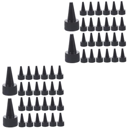 NULYLU 2sets Smooth Surface Bottle Caps for Cosmetics Leak Proof Design and Easy to Use 50pcs*2