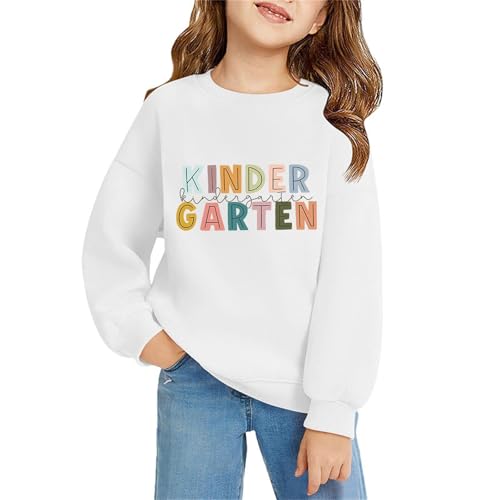 Kindergarten Shirt for Boys Little Girls First Day of Preschool Tshirt Kids Back to School Long Sleeve Tee Tops 2025 Clothes