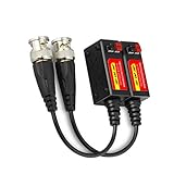 Evertech 32 Pairs (64 Pcs) Tool Less Megapixel Passive Video Balun UTP Cat5 / Cat6 CCTV via Network Cabling