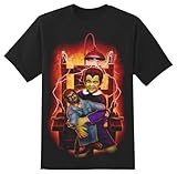 Rock Rebel Men's The Munsters Eddie Munster Electric Chair T-Shirt Black Medium