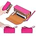【Phantasy】Custodia in Pelle NAPPA di Alta Qualità per IQOS 3 / IQOS 3 Duo / IQOS2.4 / IQOS2.4 Plus, Astuccio in Tela e Pelle PU,Organizer Iqos, Cover/Borsello Sigaretta per IQOS (Fucsia)
