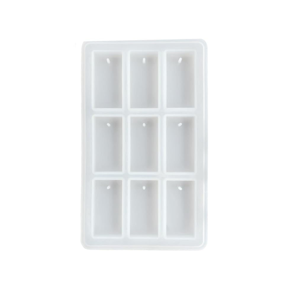 R H LIFESTYLE Silicone Mould for Resin Art Keychain Pendant Making Silicon Mold Resin Casting Mould for DIY Jewelry, Necklace & Keychain, Set of 1 (Rectangle Shape)-image-19