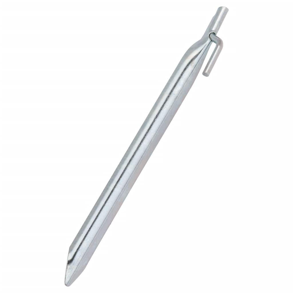 Zeltheringe 24 Stück V-Form 24 cm, 20 mm verzinkter Stahl Erdanker, mit Haken zum Einschlagen mit Hammer, für Camping, Zelt Abspannleine Windschutz