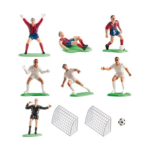 Dekora - Decoracion para Tartas de Cumpleaños con Figuras de Futbol