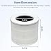 Core Mini Replacement Filter Compatible with LEVOIT Core Mini Air Purifier, Core Mini-P, 3-in-1 High Efficiency H13 HEPA Filter, Mini-RF Filter with Activated Carbon, Replace Part #Core Mini-RF, 2Pack