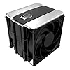 Cooler Master Enfriador de aire V4 Alpha 3DHP para CPU, color negro, tecnología de tubo de calor Alpha 3DHP, ventiladores Dual Mobius 120 PWM, funcionamiento silencioso, fácil instalación, AMD Ryzen 9
