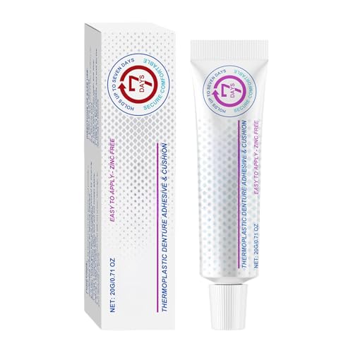 Adhesivo Termoplástico Para Dentaduras Postizas, Adhesivo Termofusible Dentales, Cómodo Sin Pegamento De Larga Duración Reliner Adhesivos En Crema, Kit Profesional De Reparación De Empastes Dentales