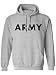ARMY Hooded Sweatshirt in Gray - Small