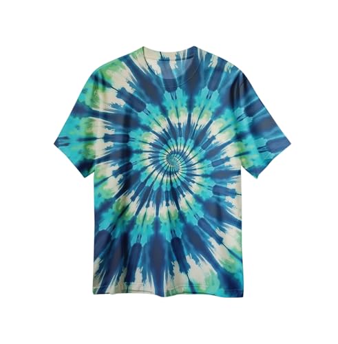 Nutany Tie Dye Shirt for Kids, Hippies Senior Tie Dye T-Shirt Short Sleeve for Boys and Girls