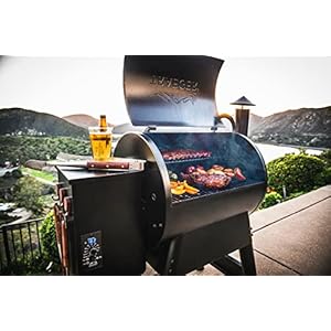 Traeger Grills Pro 22 Electric Wood Pellet Grill and Smoker, Bronze, 572 Square Inches Cook Area, 450 Degree Max Temperature, Meat Probe, 6 in 1 BBQ Grill Traeger Grills Pro 22 Electric Wood Pellet Grill and Smoker Bronze 572 Square Inches Cook Area 450 Degree Max Temperature Meat Probe 6 in 1 BBQ Grill